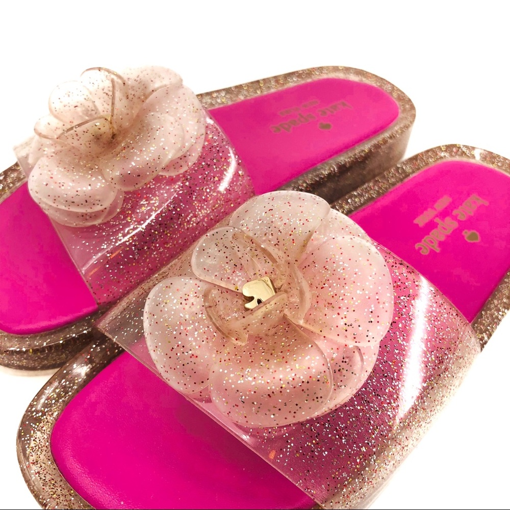 NEW!! Kate Spade Jelly Flower Flip Flop Sandals - Picture 3 of 7